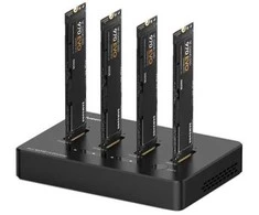 Extra Digital Premium Docking Station 4x M.2 NVME SSD, iki 10Gbps/SSD