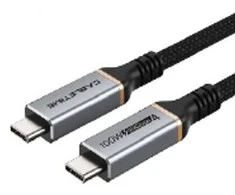 Extra Digital Premium kabelis USB4, USB-C - USB-C, 40Gbps, 100W, 20V/ 5A, 8K/ 60HZ, 1m