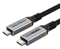 Extra Digital Premium kabelis USB4, USB-C - USB-C, 40Gbps, 100W, 20V/ 5A, 8K/ 60HZ, 1m