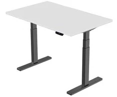 Extra Digital Profesionalus reguliuojamo aukščio stalas, 139cm x 68cm, baltas