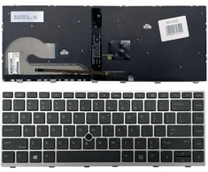 Hewlett Packard (HP) Klaviatūra HP: EliteBook 840 G5 846 G5 745 G5 (sidabrinė, su apšvietimu)