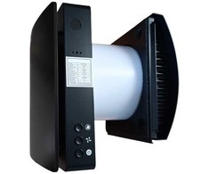 Hismart Rekuperatorius 46m2 patalpai, Wi-Fi, Tuya, su drėgmės jutikliu, juodas