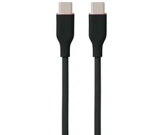 Hismart Silikoninis kabelis USB Type-C - Type-C, 60W (juodas, 2m)