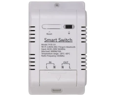 Hismart TUYA išmanusis 1 kanalo jungiklis su išoriniu temperatūros jutikliu, Wi-Fi, RF, 16A, AC 85-250V