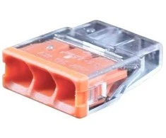 Hismart Universali laidų jungtis, 3x 0.5-2.5mm², 24A, 450V, 100vnt.