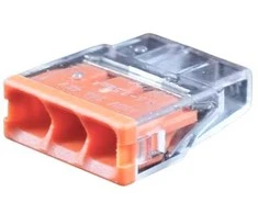 Hismart Universali laidų jungtis, 3x 0.5-2.5mm², 24A, 450V, 100vnt.
