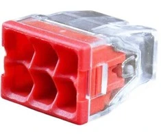Hismart Universali laidų jungtis, 6x 0.5-2.5mm², 24A, 450V, 100vnt.