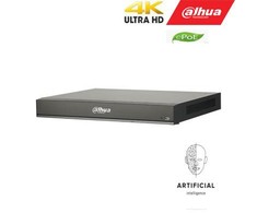 Dahua IP įrašymo įrenginys 16kam.16MP, IVS, AI, 8 PoE, 320Mbps, H.265+, veido atpažinimo funkcija