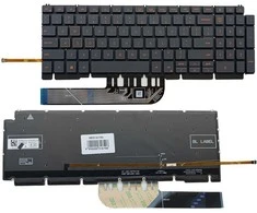 Klaviatūra DELL G15 5510, su pašvietimu, US