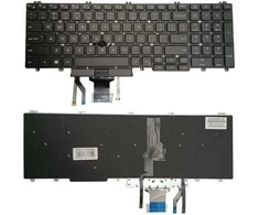 Klaviatūra DELL Latitude 5500, su pašvietimu ir „trackpoint“