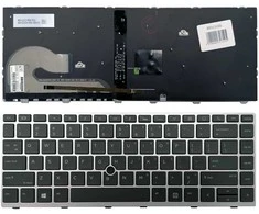 Hewlett Packard (HP) Klaviatūra HP: EliteBook 840 G5 846 G5 745 G5 (sidabrinė, su apšvietimu)