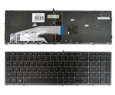 Hewlett Packard (HP) Klaviatūra HP ZBook 15 G3, G4, 17 G3, G4 (US) su pašvietimu