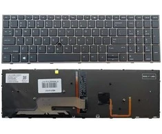 Klaviatūra HP ZBook 15 G5, G6, ZBook 17 G5, G6, su pašvietimu ir „trackpoint“