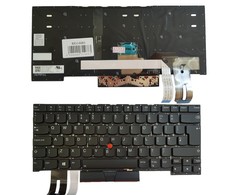 Klaviatūra Lenovo ThinkPad T490s, T495s, UK, su pašvietimu