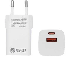 Kroviklis EXTRA DIGITAL GaN USB Type-C, USB Type-A: 30W, PPS