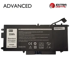 Nešiojamo kompiuterio baterija DELL K5XWW, 7270mAh, Extra Digital Advanced