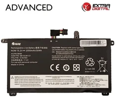 Nešiojamo kompiuterio baterija LENOVO 01AV493, 2000mAh, Extra Digital Advanced
