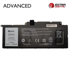 Nešiojamojo kompiuterio baterija, DELL F7HVR, 3900mAh, Extra Digital Advanced