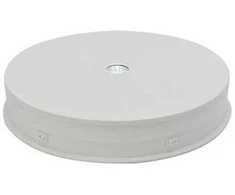Puluz Elektrinis 360° besisukantis stovas su LED pašvietimu, apvalus 30cm, baltas