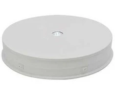 Puluz Elektrinis 360° besisukantis stovas su LED pašvietimu, apvalus 30cm, baltas