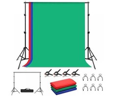 Puluz Fotografavimo fonų ir stovų rinkinys 2x2m, RGB