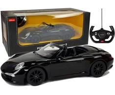 Nuotoliniu būdu valdomas automobilis Porsche 911 Carrera S Rastar 1:12 Juodas