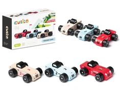 Maksik Cubika Cubika Mediniai lenktynių automobiliai 3 vnt 18m + Cubika