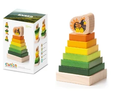 Cubika Medinė spalvota piramidė EKO 8 det. (15276)
