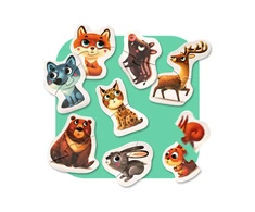 Puzzlika Edukacinė dėlionė - Laukiniai gyvūnai (14798)