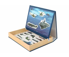 Magnetinė dėlionė su laivais Lean Toys