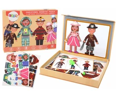 Magnetinių dėlionių rinkinys vaikams su animacinių filmų personažais Lean Toys