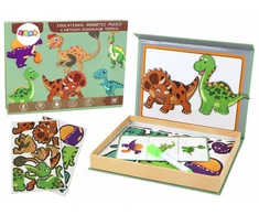 Edukacinis magnetinis žaidimas Lean Toys Dinozaurai