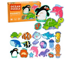 Lean Toys Magnetinė dėlionė 30 vnt.