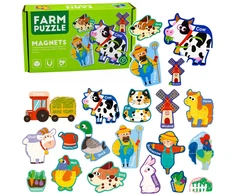 Lean Toys Magnetinė dėlionė 30 vnt.