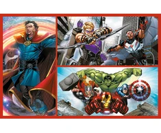TREFL 34439 Dėlionė 2x70 Tapk didvyriu / Disney Marvel Keršytojai