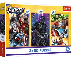 Trefl Dėlionė 3x80 vnt. - Marvel