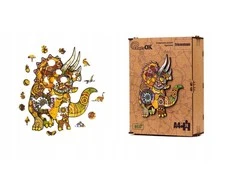 PuzzleOK Medinė dėlionė 74 vnt. - Triceratopsas