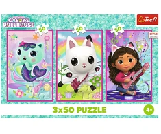 Trefl Dėlionė 3x50 vnt. - Gabby's Dollhouse