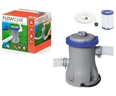Baseino siurblys su I tipo filtru Bestway Flowclear, 1249l/val