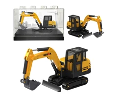 Kolekcinis HUINA vikšrinio ekskavatoriaus modelis – geltonas 1:80