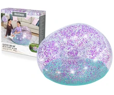 „Bestway Glitter“ kėdė pripučiama „Pouffe Glitter Dream 114 x 112 x 66cm 75115“