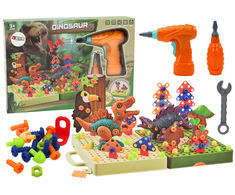 3D statybos dėlionės kaladėlės Dinozaurai Lean Toys