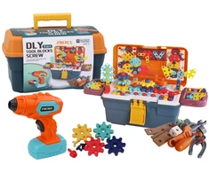 Dėlionė Lean Toys 3D Konstrukcinis Galvosūkis su Gręžtuvu