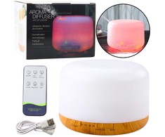 Lean Oro drėkintuvas su aromaterapija ir LED apšvietimu, 300 ml