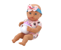 Lėlė rožine apranga su priedais Lean Toys Love Baby