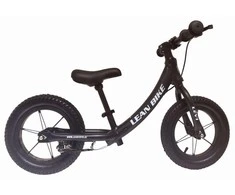 Lean Bike Balansinis dviratis Levi Juodas su pripučiamais ratais