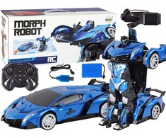 Lean Toys Nuotoliniu būdu valdomas automobilis-robotas 1:10 mėlynas su gestų kontrole