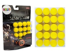 Lean Toys Putplasčio kamuoliukų rinkinys šautuvui, 20 vnt