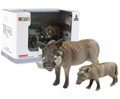 Figūrėlių rinkinys Lean Toys Afrikinis šernas su jaunikliu