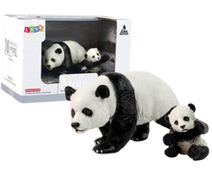 Lean Toys Figūrėlių rinkinys LeanToys panda su jaunikliu